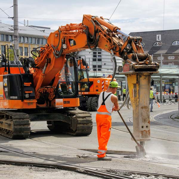 Vei og anleggsarbeideren